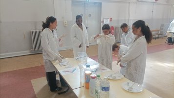 Atelier test d'identification de l'eau